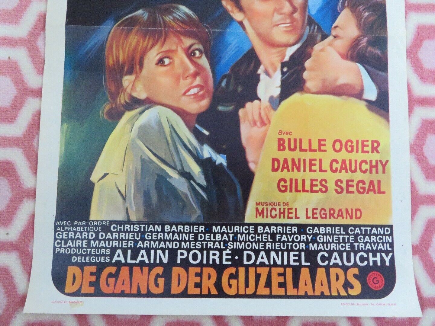 LE GANG DES OTAGES  BELGIUM (21.5"x 14.5") POSTER BULLE OGIER DANIEL CAUCHY