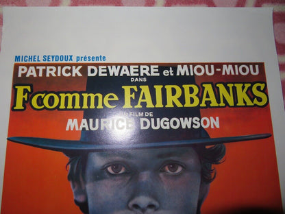 F COMME FAIRBANKS BELGIUM (21.5"x 14.5") POSTER PATRICK DEWAERE  MIOU MIOU