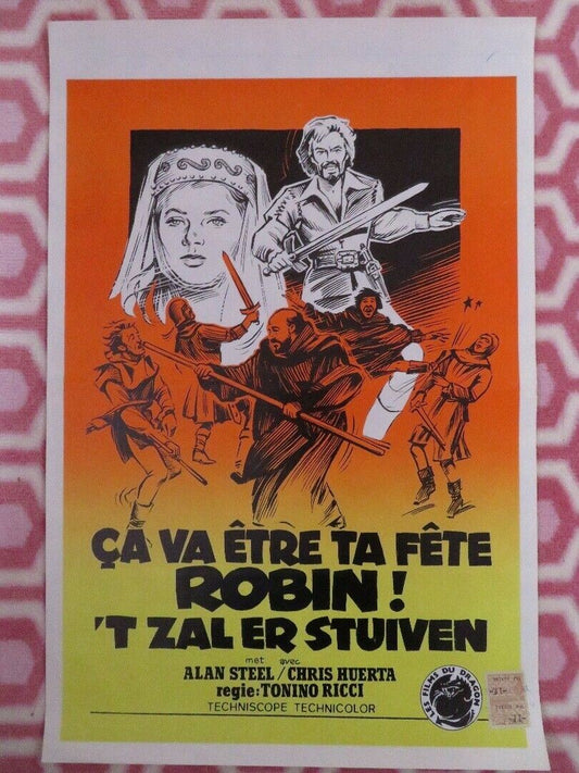 CA VA ETRE TA FETE ROBIN! BELGIUM (21"x 14") POSTER ALAN STEEL CHRIS HUERTA