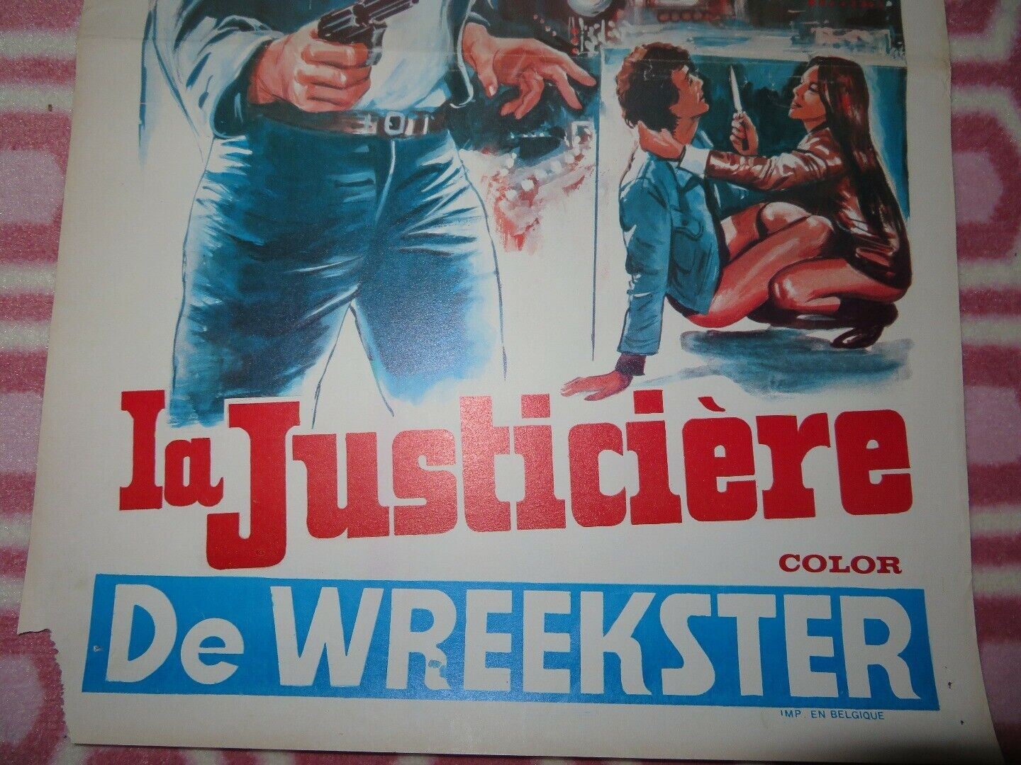 LA JUSTICIERE/ EAST END HUSTLE BELGIUM (21.5"x 14.5") POSTER Andrée Pelletier