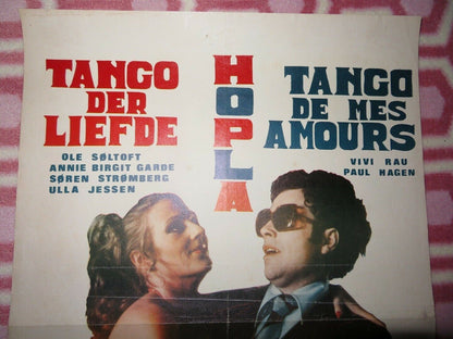 Hopla tango de mes amours ! Der må være en sengekant BELGIUM POSTER 1975