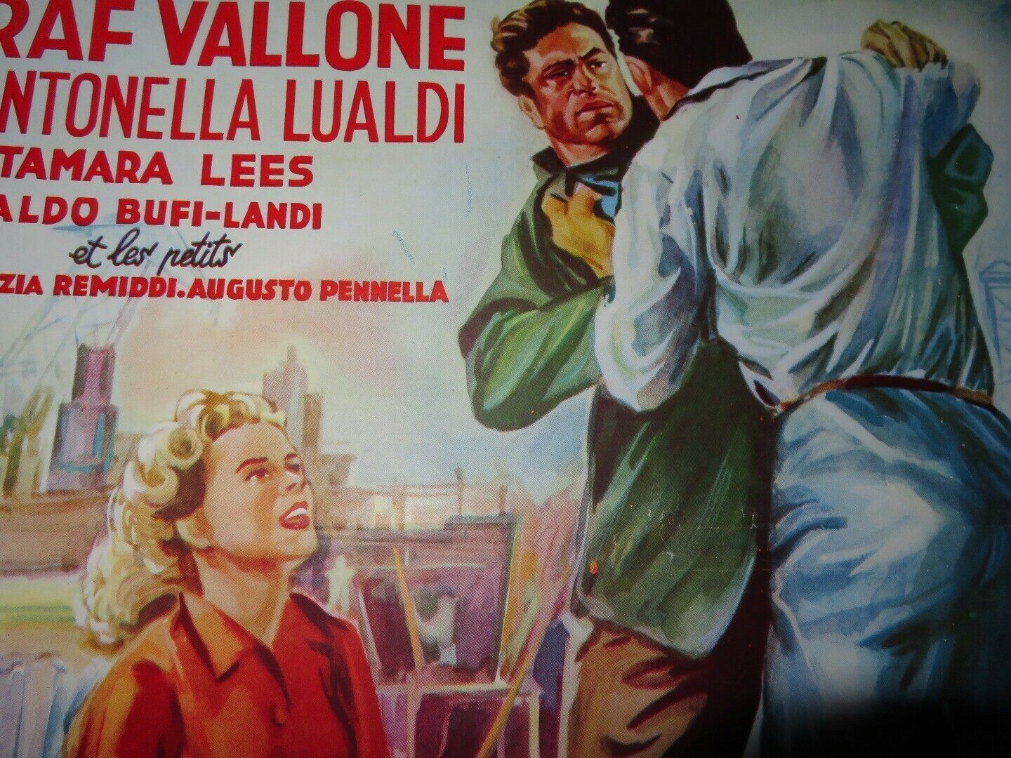 PERDONAMI! BELGIUM (20"x 14") POSTER RAF VALLONE ANTONELLA LUALDI 1953