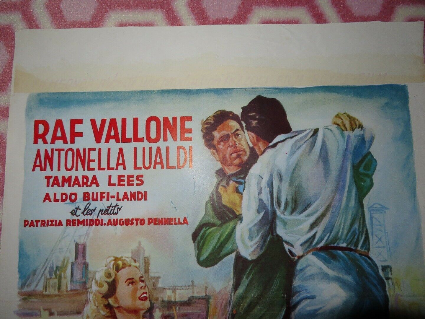 PERDONAMI! BELGIUM (20"x 14") POSTER RAF VALLONE ANTONELLA LUALDI 1953