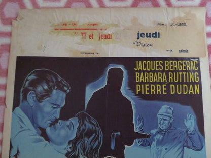 UN HOMME SE PENCHE SUR SON PASSE BELGIUM (22"x 14.5") POSTER JACQUES BERGERAC