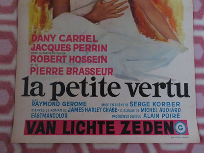 LA PETITE VERTU/ A Little Virtuous BELGIUM (21"x 14") POSTER DANY CARREL 1968