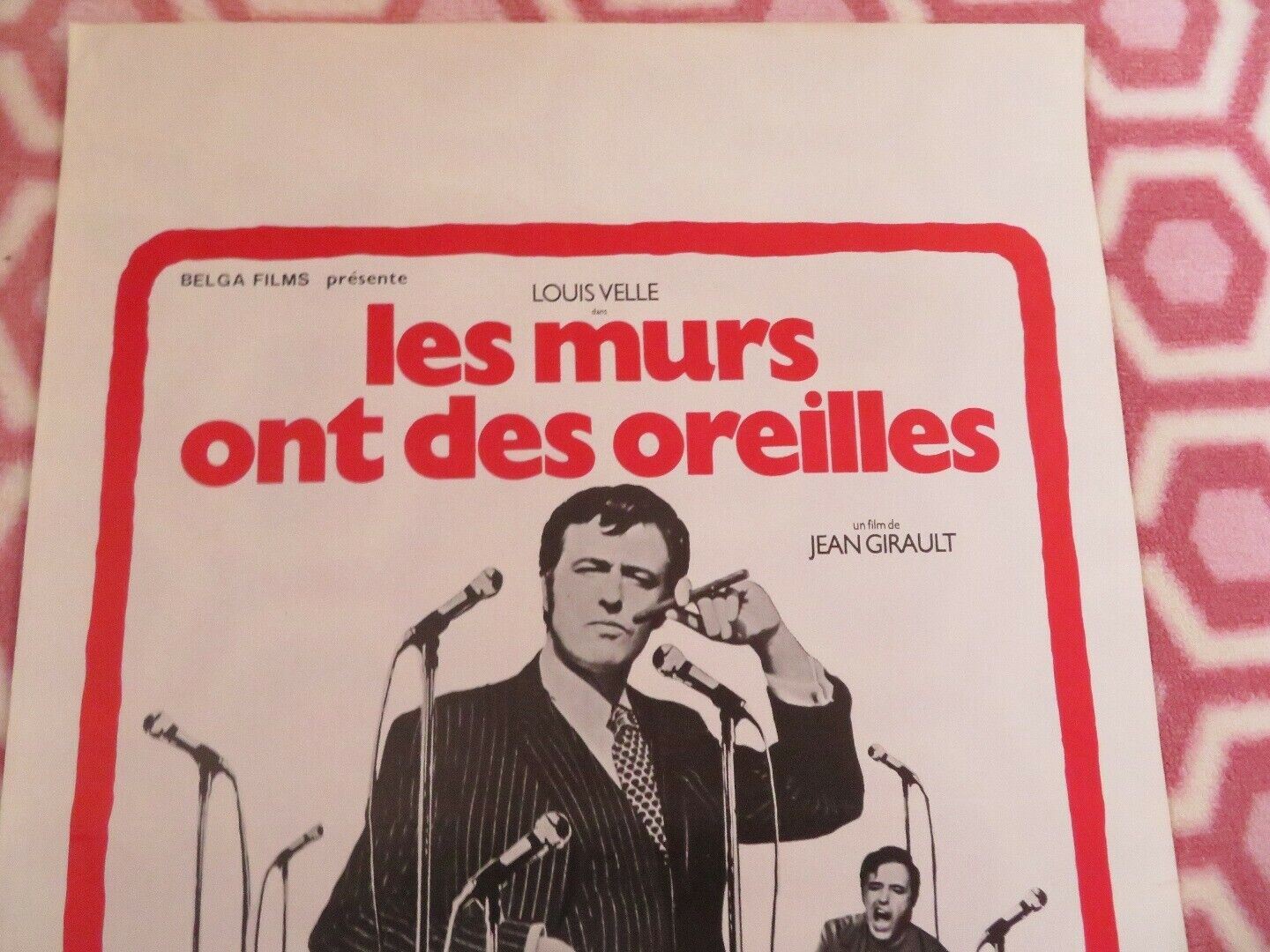 LES MURS ONT DES OREILLES BELGIUM (21.5"x 14.5") POSTER LOUIS VELLE 1974