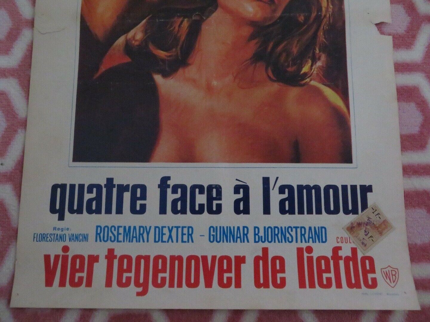 QUATRE FACE A L'AMOUR/ Blow Hot, Blow Cold BELGIUM (21"x 13.5") POSTER 1969