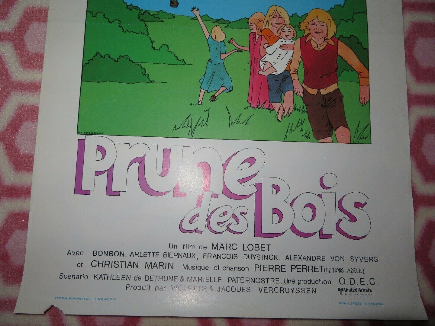 PRUNE DES BOIS BELGIUM (21"x 14") POSTER BONBON ARTETTE BIERNAUX 1980