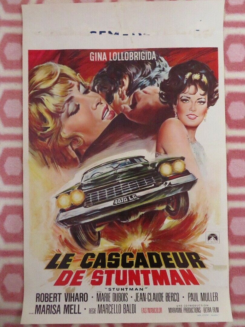 LE CASCADEUR./ STUNTMAN BELGIUM (21"x 13.5") POSTER GINA LOLLOBRIGIDA 1968