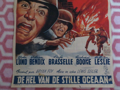 L'ENFER DU PACIFIQUE/ BATTLE STATIONS BELGIUM (21"x 14") POSTER JOHN LUND