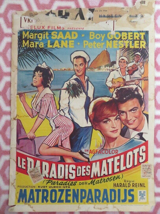 Paradies der Matrosen/ LE PARADIS DES MATELOTS BELGIUM (21"x 14.5") POSTER 1959