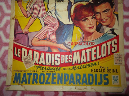 Paradies der Matrosen/ LE PARADIS DES MATELOTS BELGIUM (21"x 14.5") POSTER 1959