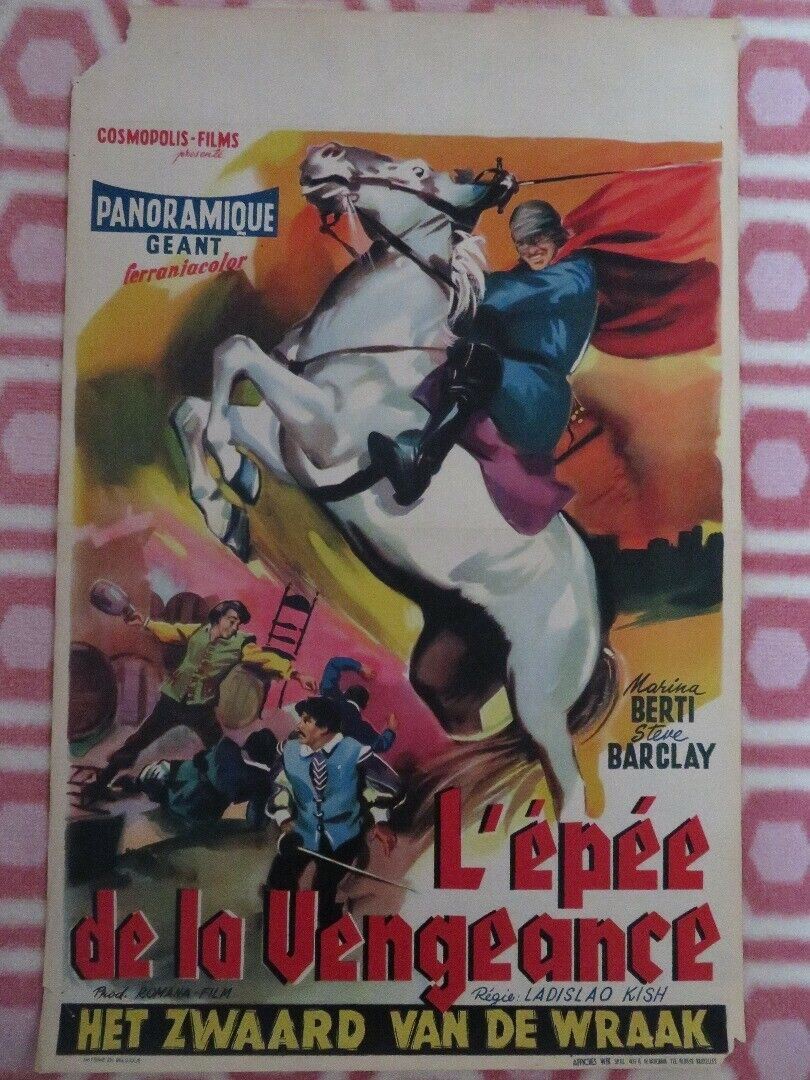 L'EPEE DE LA VENGEANCE/ Il cavaliere dalla spada nera BELGIUM (21"x 14") POSTER