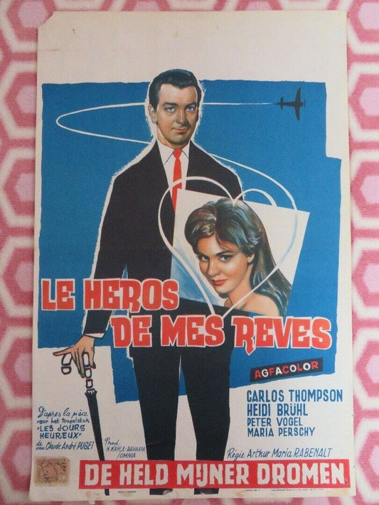 LE HEROS DE MES REVES/ Der Held meiner Träume BELGIUM (21"x 14") POSTER  1960