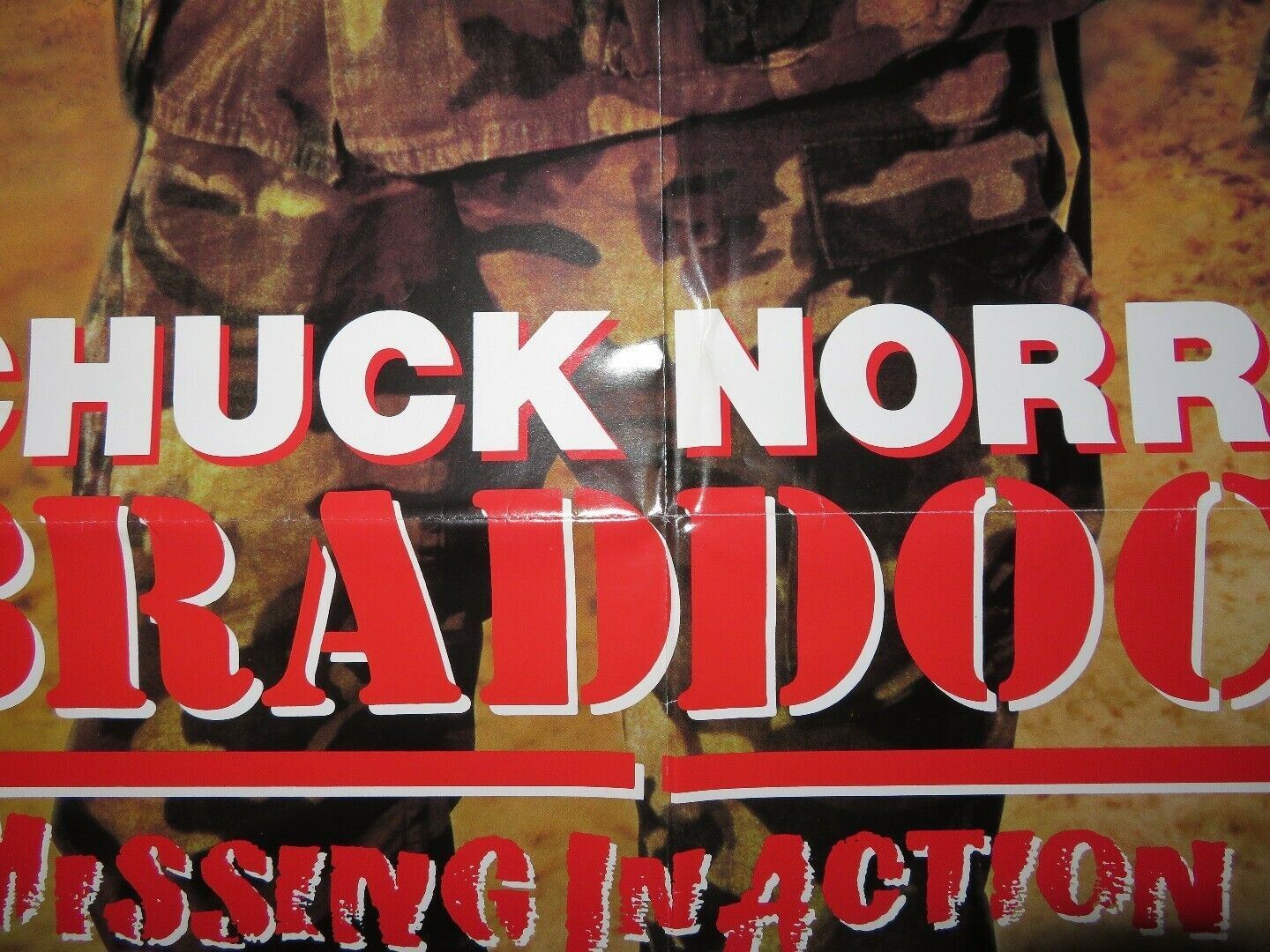 BRADDOCK: MISSING IN ACTION 3 US ONE SHEET POSTER CHUCK NORRIS 1988