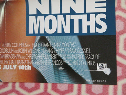 NINE MONTHS- VERSON B ONE SHEET POSTER FOLDED HUGE GRANT CHRIS COLUMBUS 1995