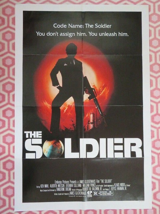 THE SOLDIER ONE SHEET  POSTER KEN WAHL JAMES GLICKENHAUS KLAUS KINSKI