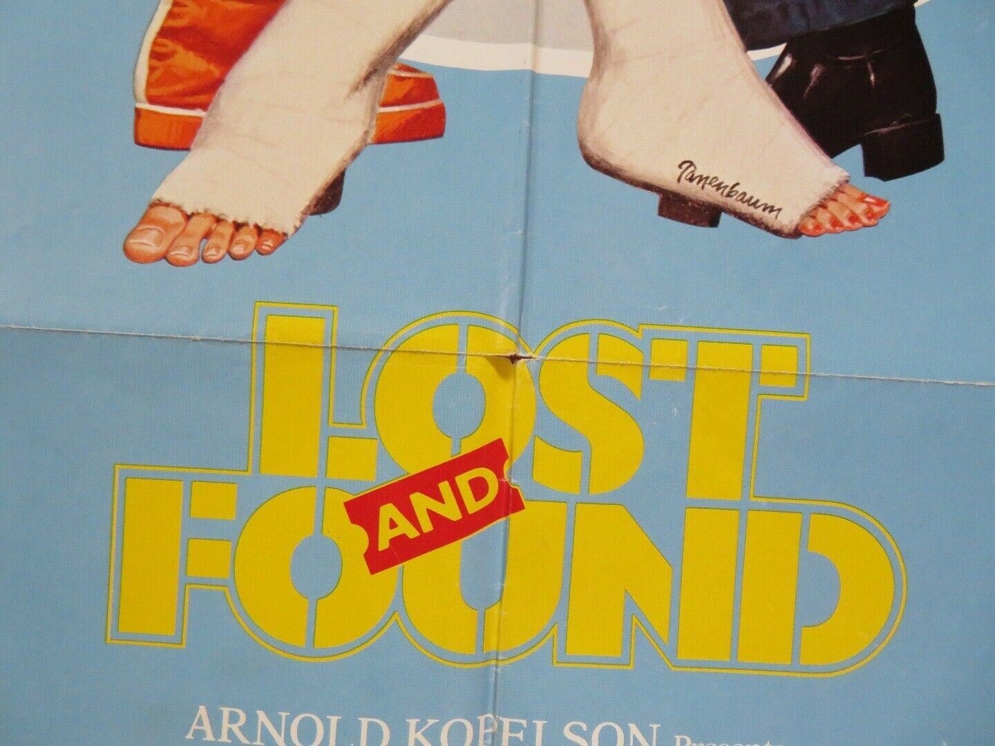 LOST AND FOUND ONE SHEET  FOLDED POSTER GEORGE SEGAL GLENDA JACKSON 1979