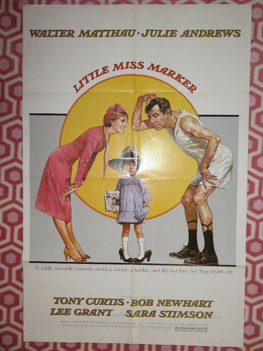 LITTLE MISS MARKER ONE SHEET POSTER FOLDED WALTER MATTHAU JLIE ANDREWS 1980