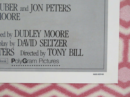 SIX WEEKS ONE SHEET POSTER FOLDED DUDLEY MOORE MARY TYLER MOORE 1982