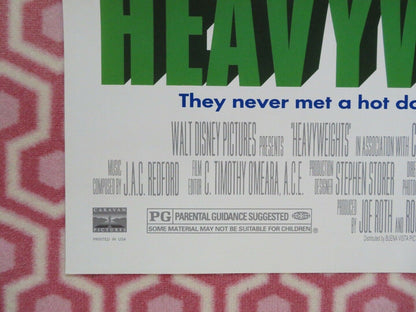 HEAVY WEIGHTS ONE SHEET FOLDED POSTER DISNEY 1995