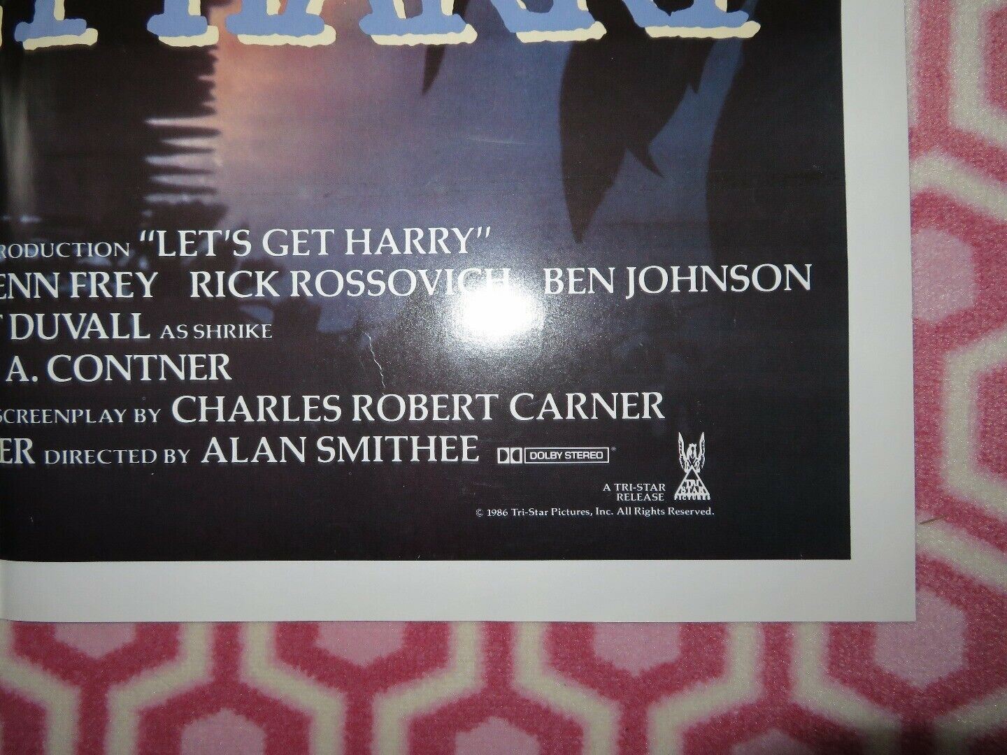 LET'S GET HARRY ONE SHEET POSTER MARK HARON GARY BUSEY ROBERT DUVAL