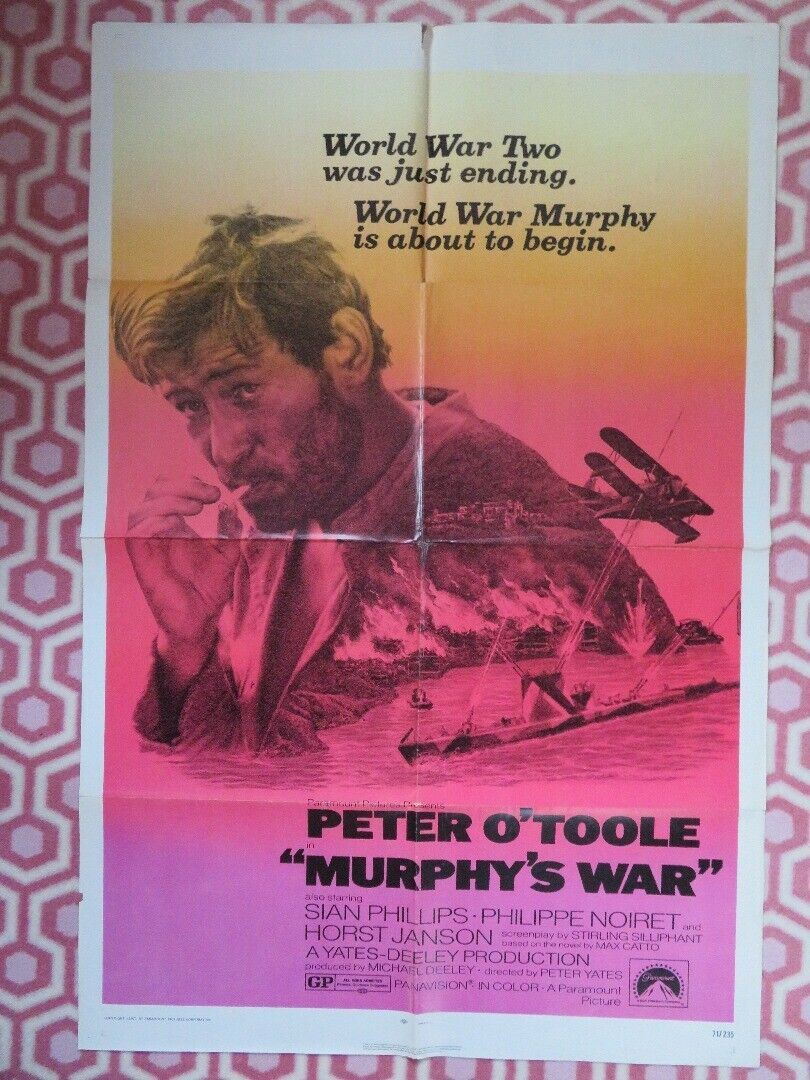 MURPHY'S WAR ONE SHEET POSTER PETER O'TOOLE SIAN PHILLIPS 1971