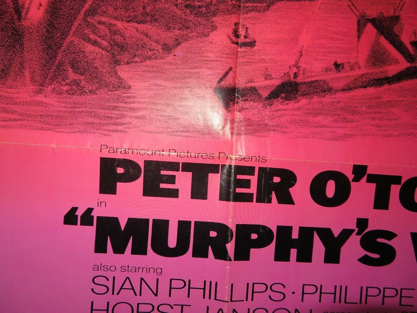 MURPHY'S WAR ONE SHEET POSTER PETER O'TOOLE SIAN PHILLIPS 1971