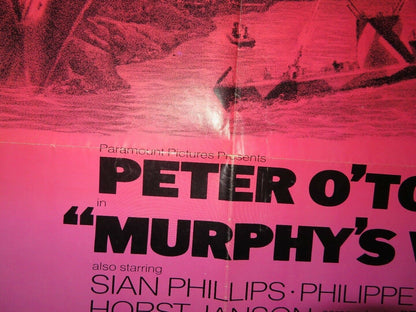 MURPHY'S WAR ONE SHEET POSTER PETER O'TOOLE SIAN PHILLIPS 1971