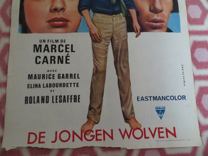 LES JEUNES LOUPS/ Young Wolves BELGIUM (22"x 14.5") POSTER MARCEL CARNE 1954