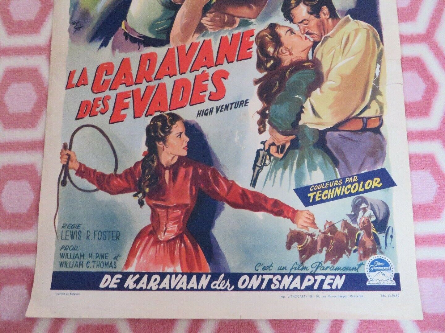 HIGH VENTURE / PASSAGE WEST BELGIUM (19.5"x 14") POSTER JOHN PAYNE D.O'KEEF 1951