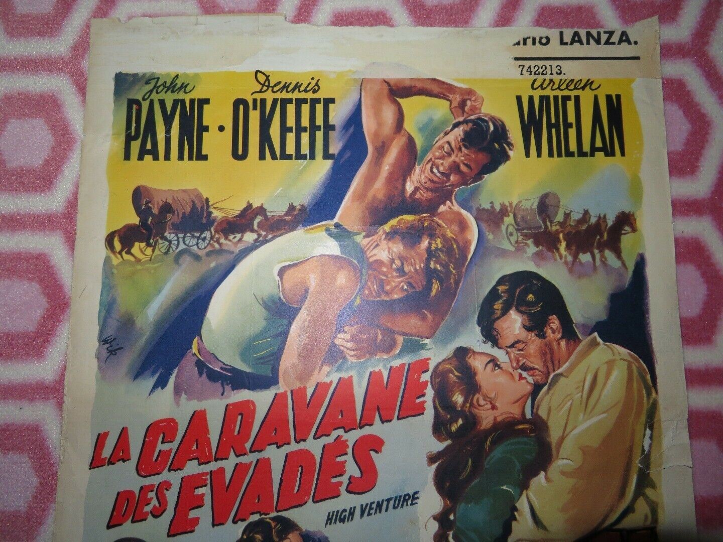 HIGH VENTURE / PASSAGE WEST BELGIUM (19.5"x 14") POSTER JOHN PAYNE D.O'KEEF 1951