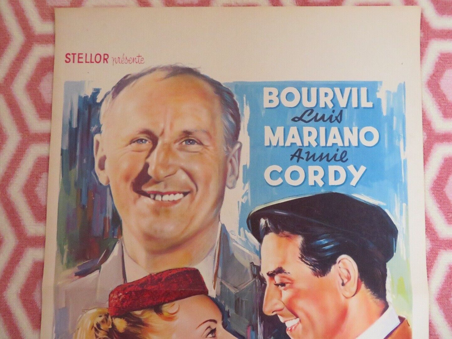 LE CHANTEUR DE MEXICO BELGIUM (21"x 14") POSTER BOURVIL LUIS MARIANO 1956