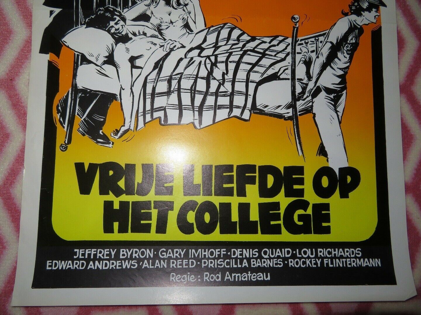 L'AMOUR LIBRE AU COLLEGE/ SENIORS BELGIUM (21"x 14") POSTER JEFFREY BYRON  1978