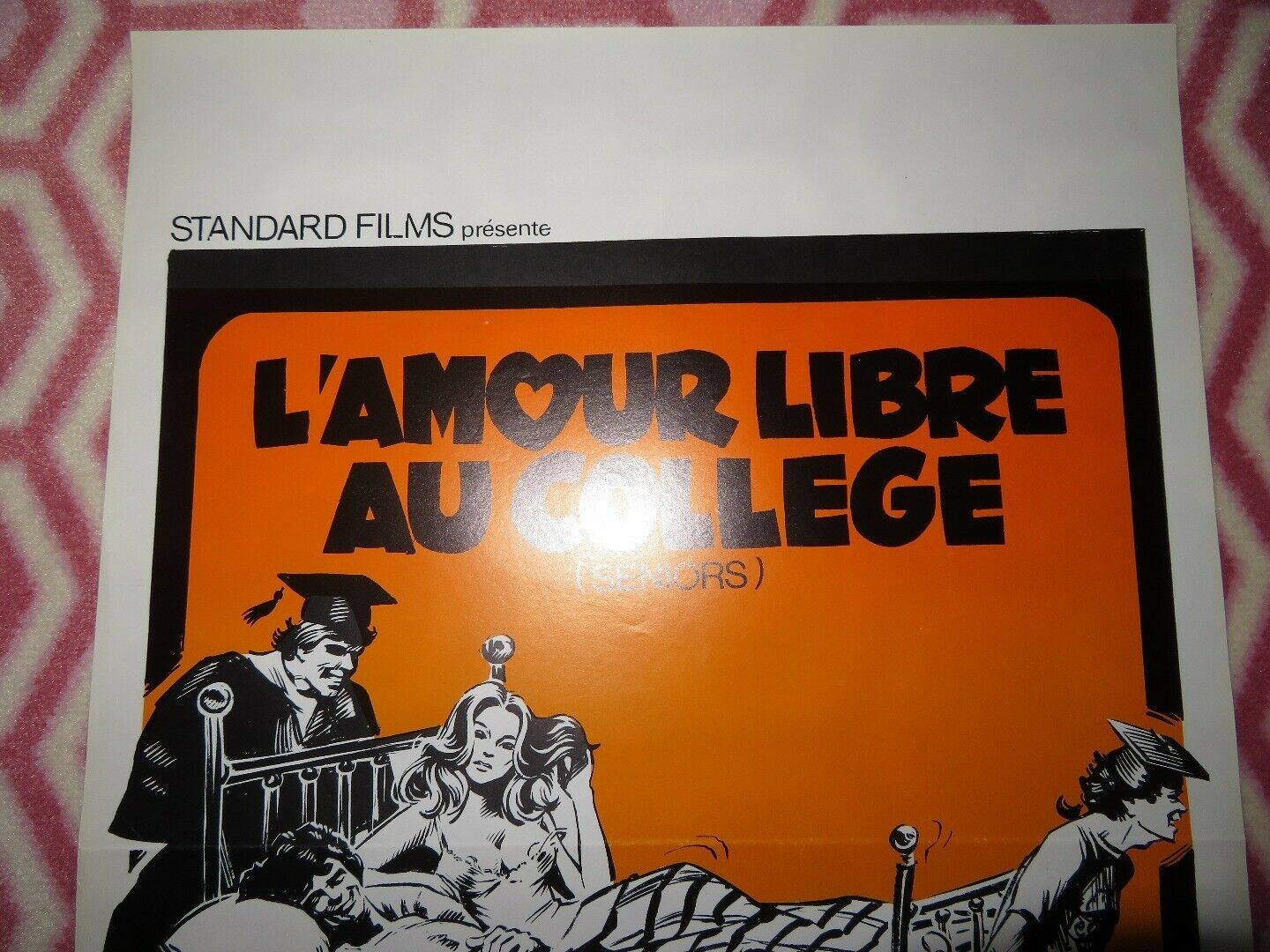 L'AMOUR LIBRE AU COLLEGE/ SENIORS BELGIUM (21"x 14") POSTER JEFFREY BYRON  1978