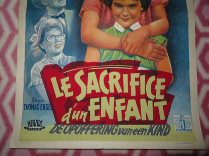 LE SACRIFICE D'UN ENFANT/ Punktchen and Anton BELGIUM (21.5"x 14.5") POSTER 1953