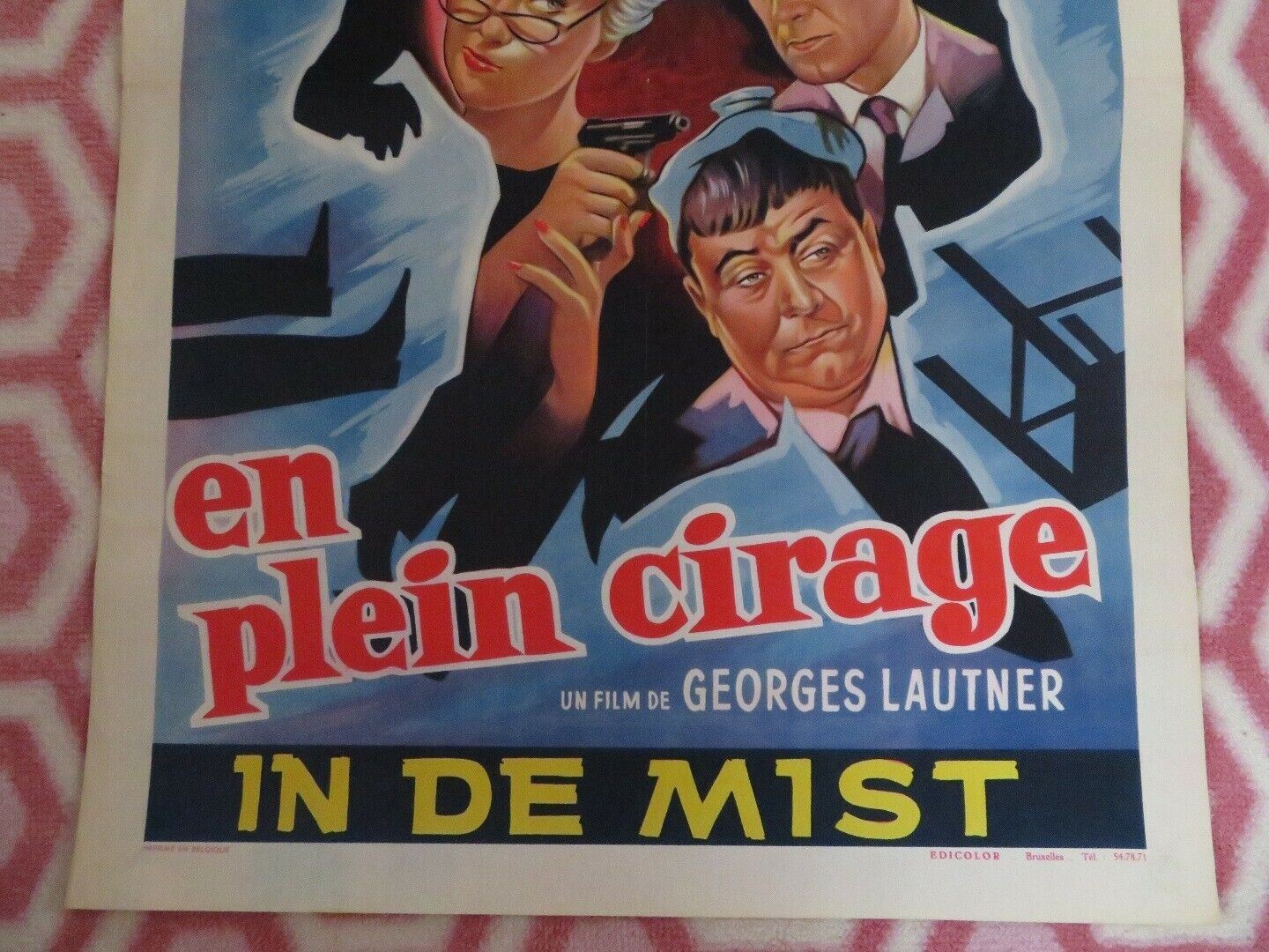 EN PLEIN CIRAGE/ Operation Gold Ingot BELGIUM (21.5"x 14.5")POSTER MARTINE CAROL