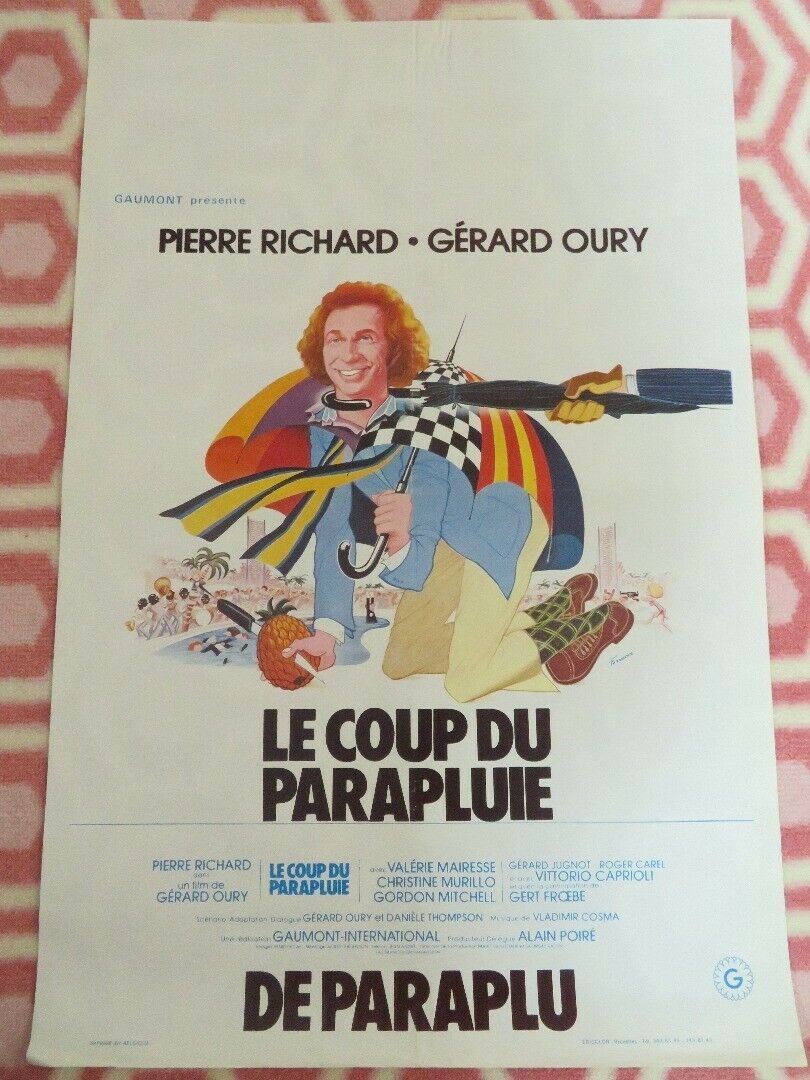 LE COUP DU PARAPLUIE / The Umbrella Coup BELGIUM (21.5"x 14.5") POSTER 1980