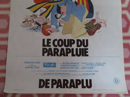 LE COUP DU PARAPLUIE / The Umbrella Coup BELGIUM (21.5"x 14.5") POSTER 1980