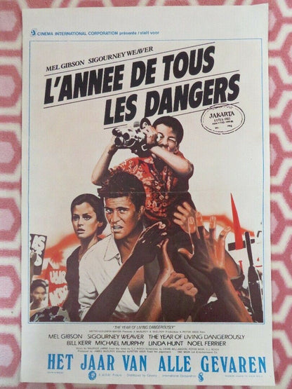 L'ANNEE DE TOUS LES DANGERS BELGIUM (21.5"x 14.5") POSTER MEL GIBSON  1982