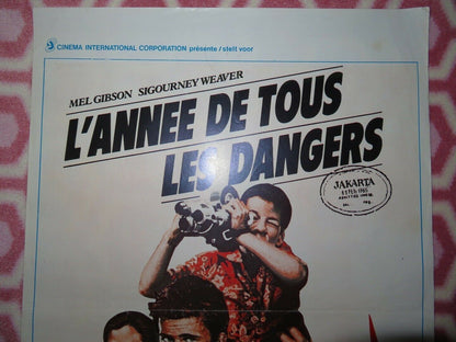 L'ANNEE DE TOUS LES DANGERS BELGIUM (21.5"x 14.5") POSTER MEL GIBSON  1982