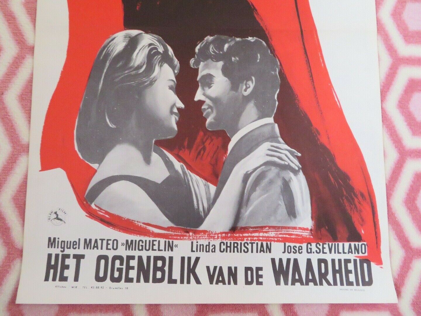 LE MOMENT DE LA VERITE / The Moment of Truth BELGIUM (21.5"x 14") POSTER 1965