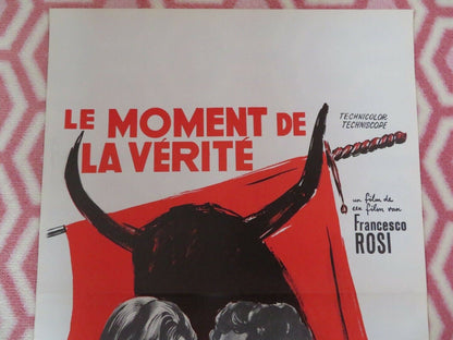 LE MOMENT DE LA VERITE / The Moment of Truth BELGIUM (21.5"x 14") POSTER 1965