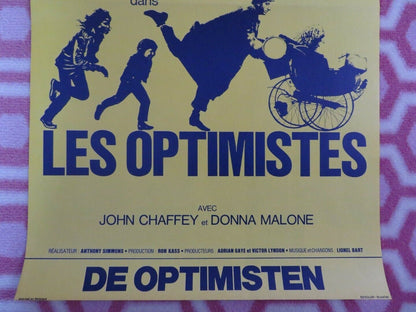 LES OPTIMISTES/ The Optimists of Nine Elms BELGIUM (21"x 13") POSTER 1973