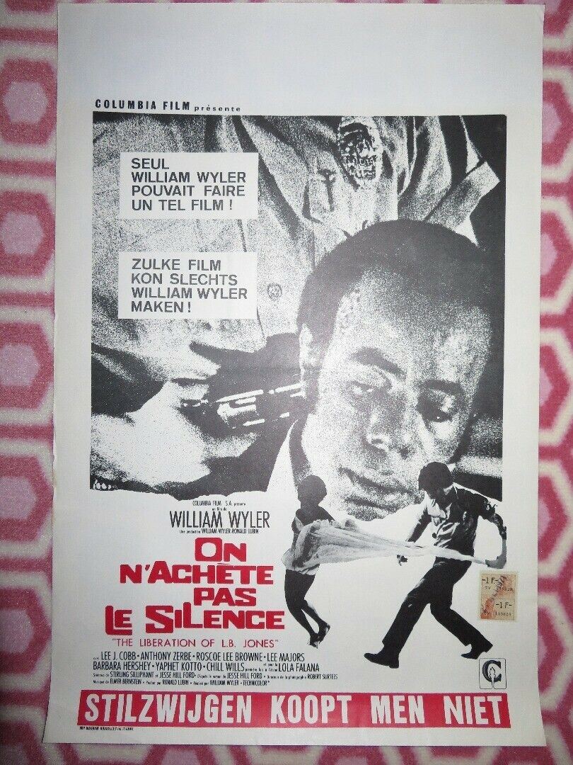 ON N'ACHETE PAS LE SILENCE BELGIUM (21.5"x 14.5") POSTER SEUL WILLIAM WYLER 1970