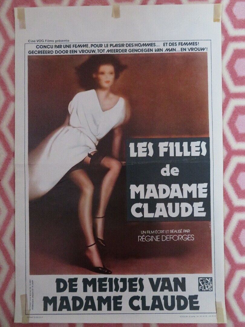 LES FILLES DE MADAME CLAUDE / Gift Girls BELGIUM (21.5"x 14.5") POSTER 1980