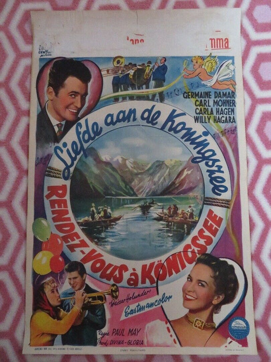 LIEFDE AAN DE KONINGSZEE/ Weißer Holunder  BELGIUM (21.5"x 14") POSTER 1957