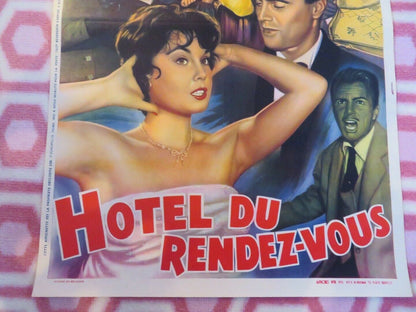 HOTEL DU RENDEZ-VOUS / Tua per la vita BELGIUM (21"x 14") POSTER GABY ANDRE 1955