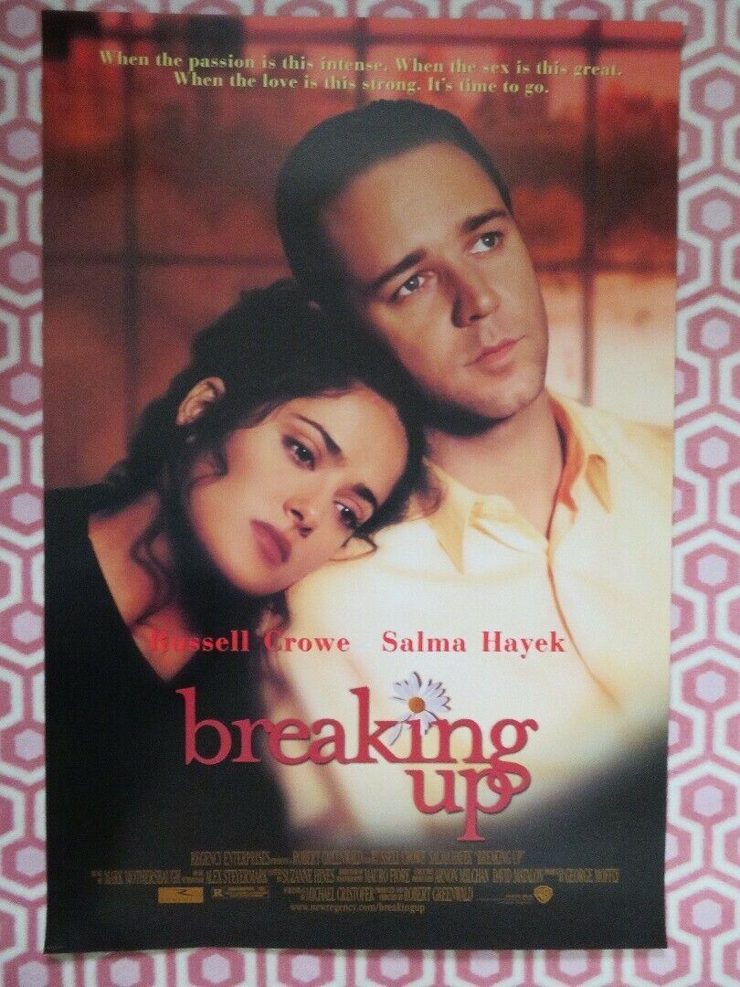 BREAKING UP  US ONE SHEET ROLLED POSTER RUSSEL CROWE SALMA HAYEK 1997