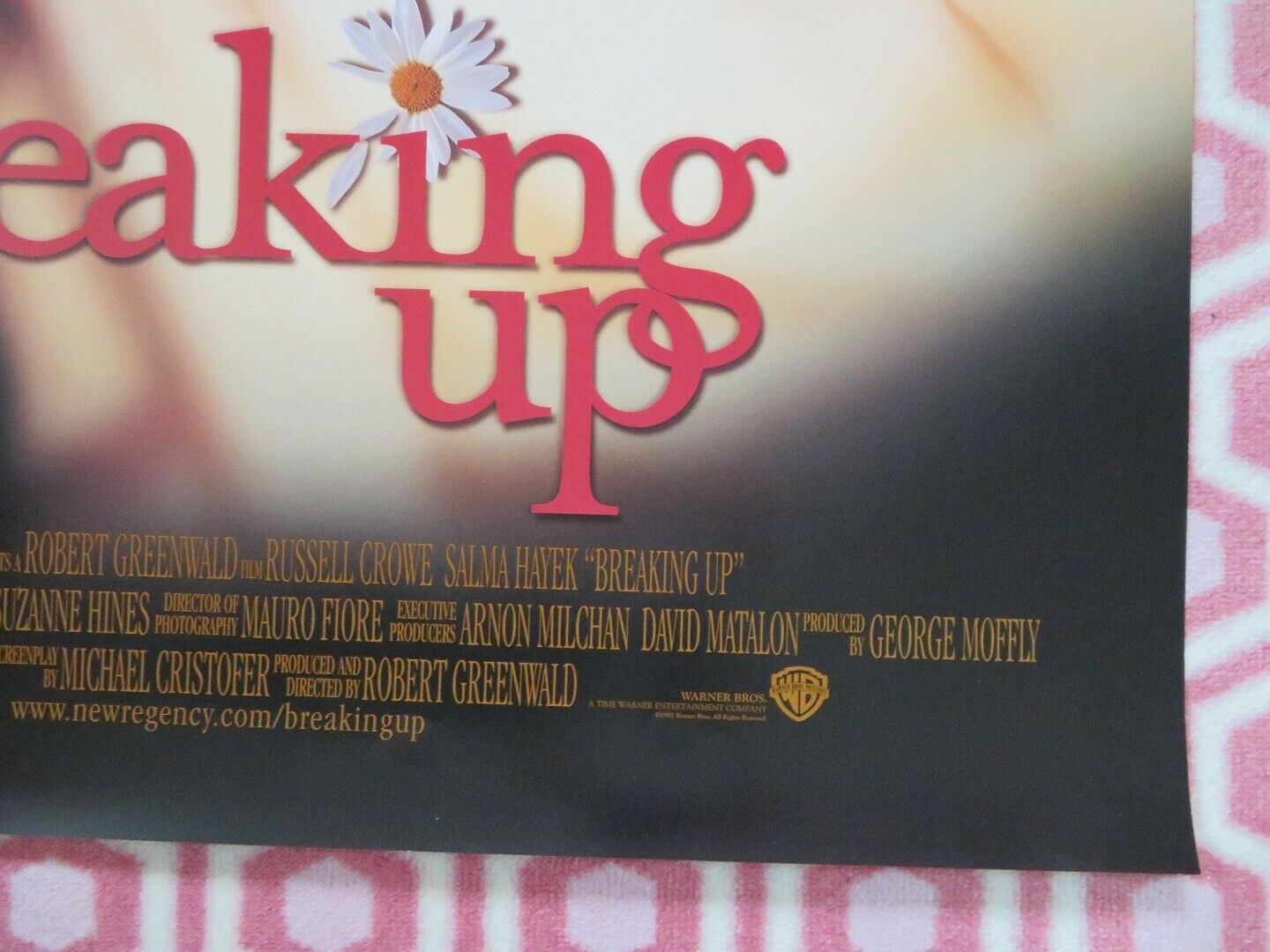 BREAKING UP  US ONE SHEET ROLLED POSTER RUSSEL CROWE SALMA HAYEK 1997